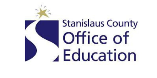 Logo for Stanislaus County Office of Education featuring a road leading to a star